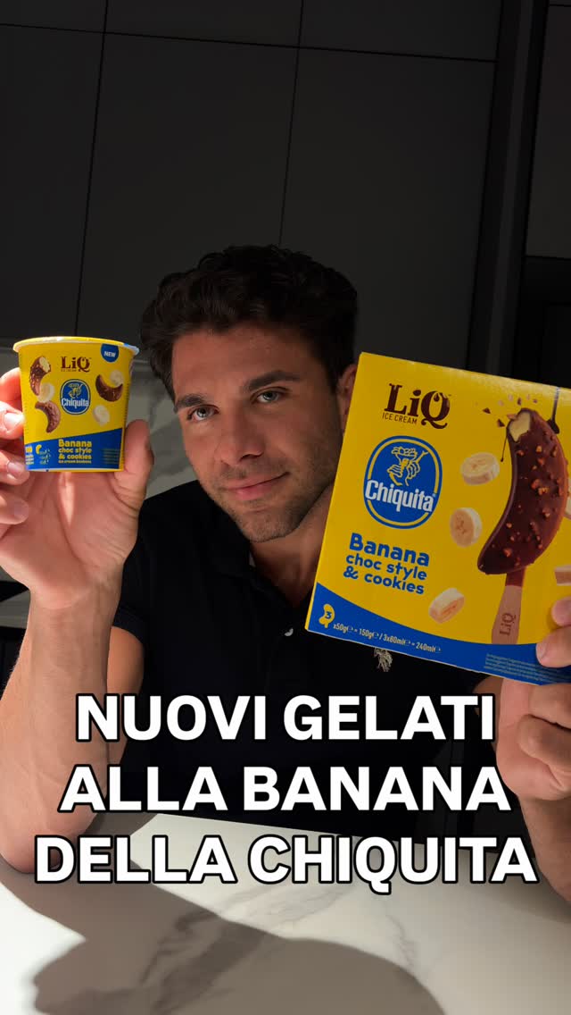 Nuovi gelati alla banana della Chiquita