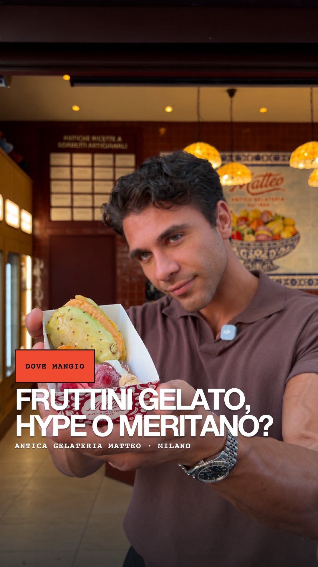 Antica Gelateria Matteo Milano: i Fruttini Gelato