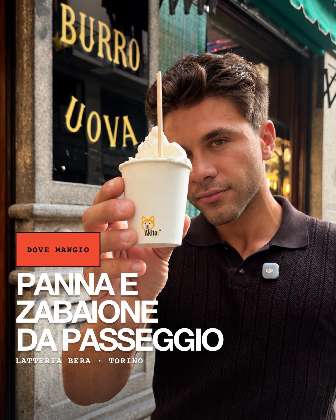 Latteria Bera Torino: panna e zabaione da passeggio
